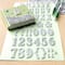 12 Pack: Silver Large Alphabet Glitter Stickers by Recollections™